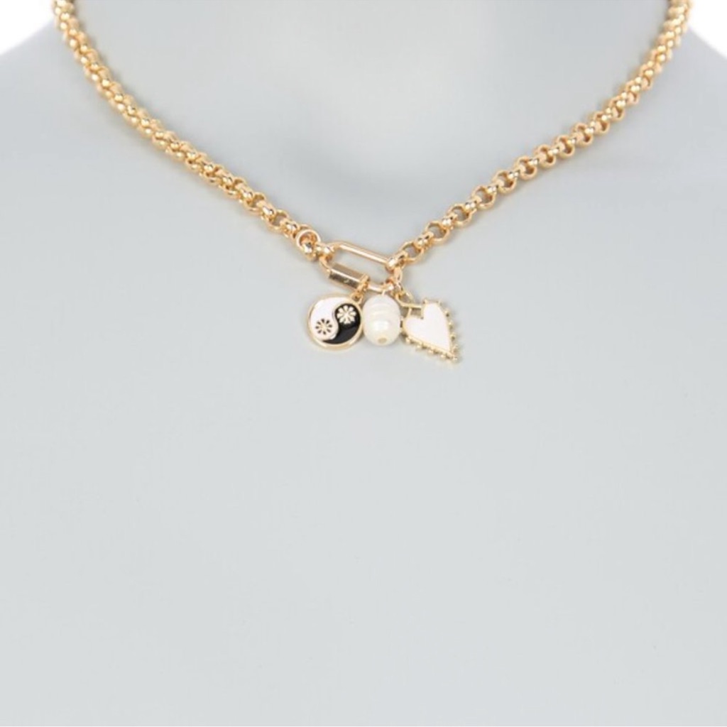New Baublebar 3 Charm Necklace